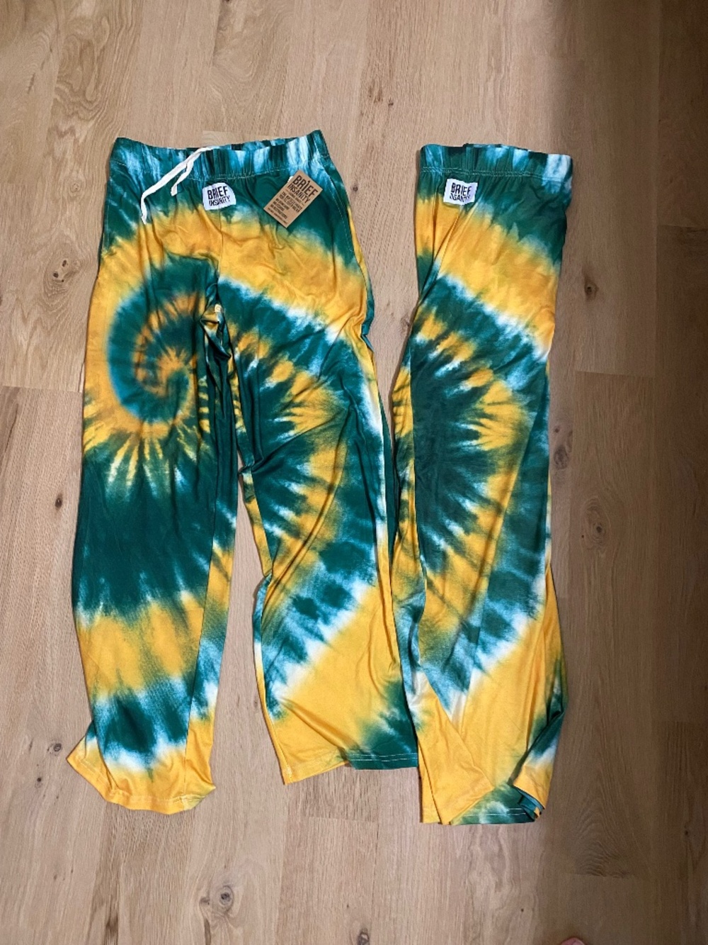 TWO! Green and Gold Tie Dyed Pants